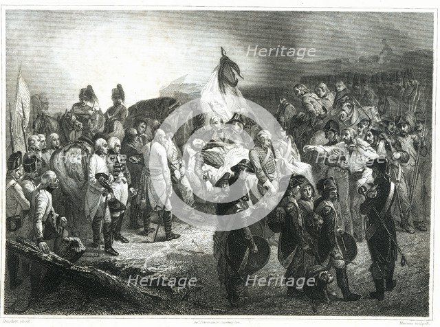 Death of General Marceau in September 1796 after being wounded and taken prisoner by the Archduke…