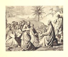 Jesus preaching, 1875. Creator: Johann Friedrich Overbeck.