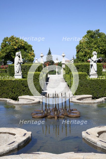 Pond in the Garden of the Episcopal Palace, Castelo Branco, Portugal, 2009.  Artist: Samuel Magal