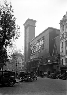 Street view of the Odeon, Leicester Square, London, 1937. Artist: J Maltby