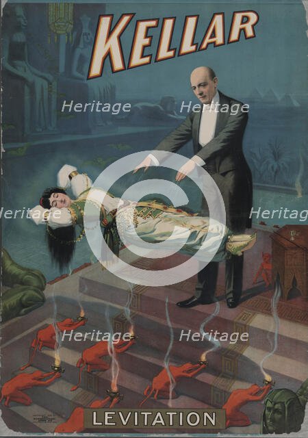 Kellar: Levitation, c1900. Creator: Unknown.