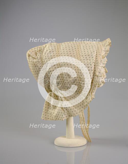 Sunbonnet, American, 1866-67. Creator: Unknown.