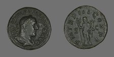 Sestertius (Coin) Portraying King Philip I, 246. Creator: Unknown.