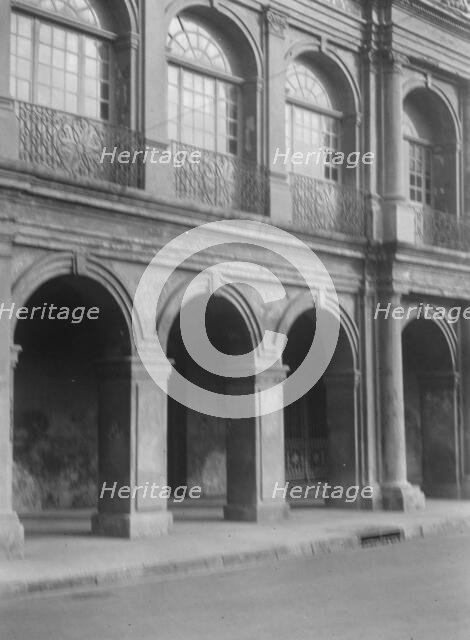 Facade of the Cabildo, the old Spanish town hall, New Orleans, between 1920 and 1926. Creator: Arnold Genthe.