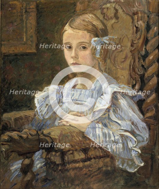Portrait of the artist's daughter, 1906. Creator: Monfreid, George-Daniel (Géo) de (1856-1929).