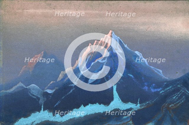 Himalayas, 1943. Artist: Roerich, Nicholas (1874-1947)