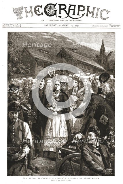 ''The Graphic, Front Cover Saturday, August 15, 1891', 1891. Creator: Sydney Prior Hall.