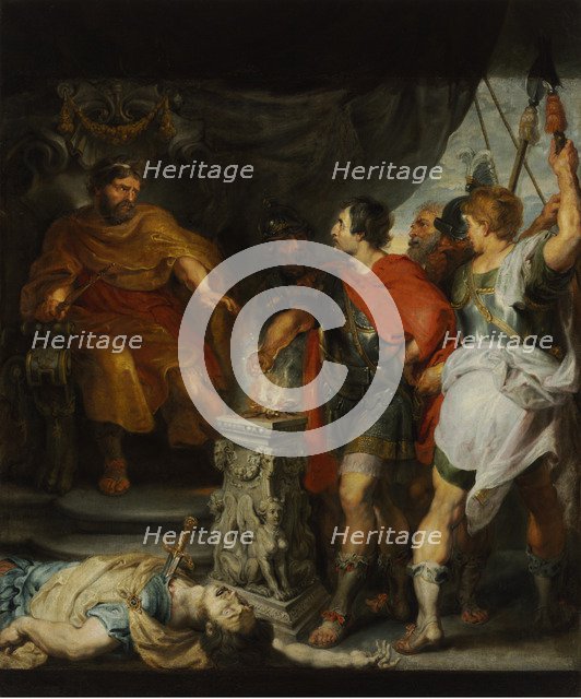 Mucius Scaevola before Porsenna, c. 1618.