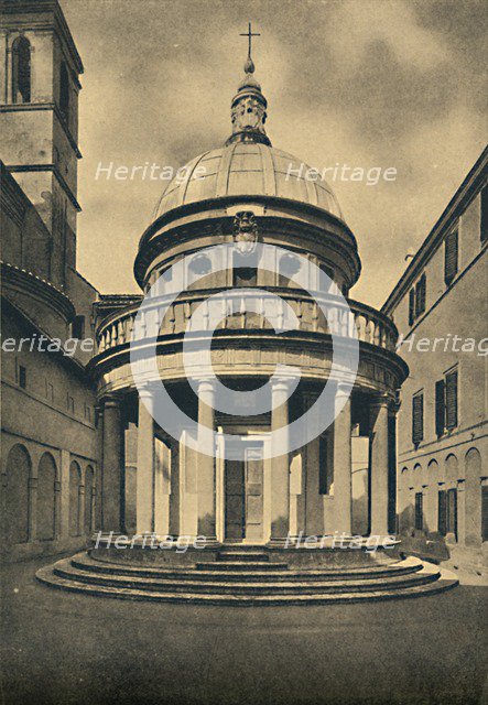 'Roma - Temple by Bramante in the Cloisters of S. Pietro in Montorio on the Janiculum Hill', 1910. Artists: Unknown, Donato Bramante.