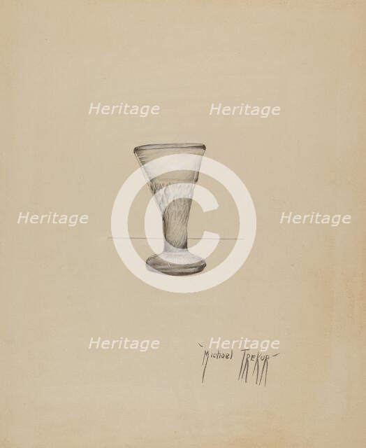 Liqueur Glass, c. 1936. Creator: Michael Trekur.