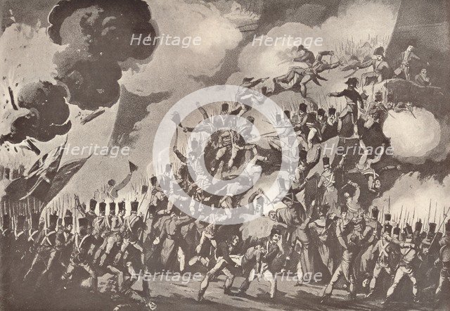 'Storming of St. Sebastian, August 31, 1813', 1909. Artist: Thomas Sutherland.