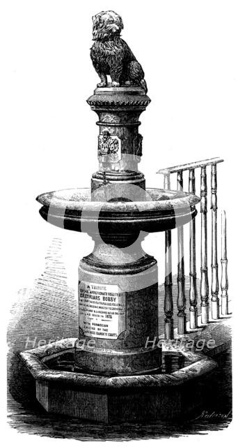Greyfriars Bobby's Memorial, Edinburgh, 1873. Creator: Unknown.