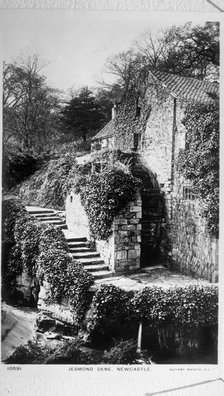 Newcastle Upon Tyne, Jesmond Dene, The Water Mill c1887. Creator: Unknown.