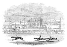 "Red Deer" winning the "Chester Cup" - from a sketch made on the spot, 1844. Creator: Unknown.