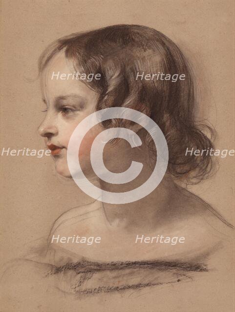 Portrait of a Young Girl, about 1840-1845. Creator: Edwin Henry Landseer.