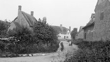 View down the village street, South Hinksey, Oxfordshire, c1860-c1922. Artist: Henry Taunt