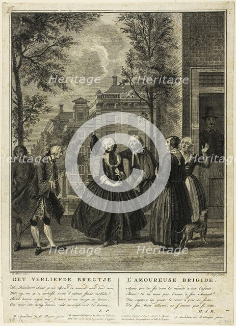 Bridget in Love, c.1755. Creator: Pierre Tanje.