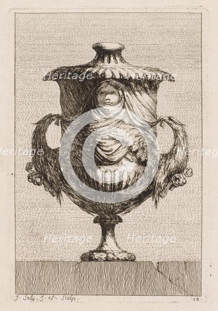 Suite of Vases: Plate 12, 1746. Creator: Jacques François Saly (French, 1717-1776).