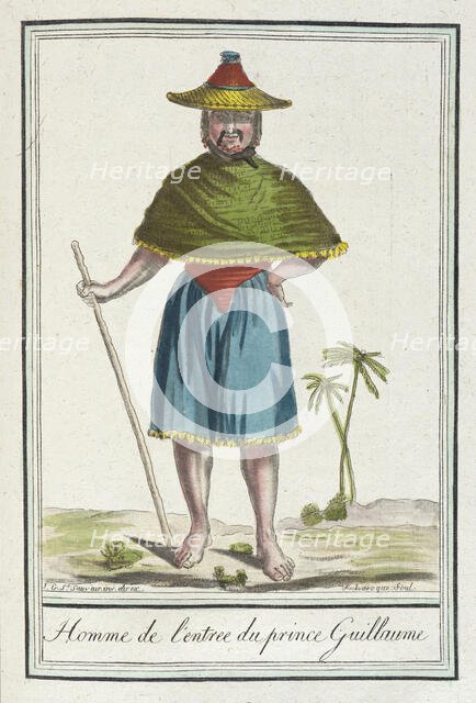 Costumes de Différents Pays, 'Homme de l'Entree du Prince Guillaume', c1797. Creators: Jacques Grasset de Saint-Sauveur, LF Labrousse.