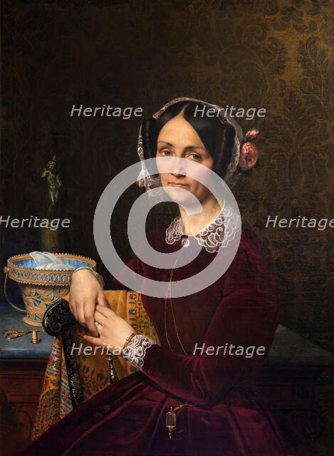 Portrait of Madame Blondel, 1849. Creator: Blondel, Merry-Joseph (1781-1853).
