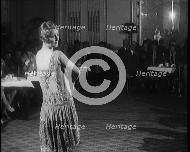An Audience of Female Civilians Watching Other Female Civilians Modelling Glamorous Outfits..., 1920 Creator: British Pathe Ltd.