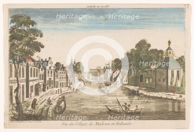 View of the village of Maarssen with the river Vecht, 1700-1799. Creator: Anon.