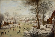 Winter landscape with a Bird Trap, 1631.
