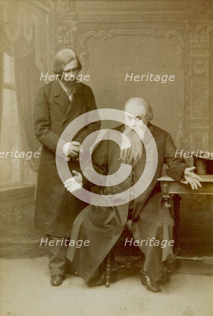 Scene from Alexander Ostrovsky's play 'It's a Family Affair', Maly Theatre, Moscow, Russia, 1892. Artist: Unknown