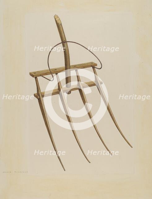 Straw Fork (Bishop Hill), c. 1939. Creator: Archie Thompson.