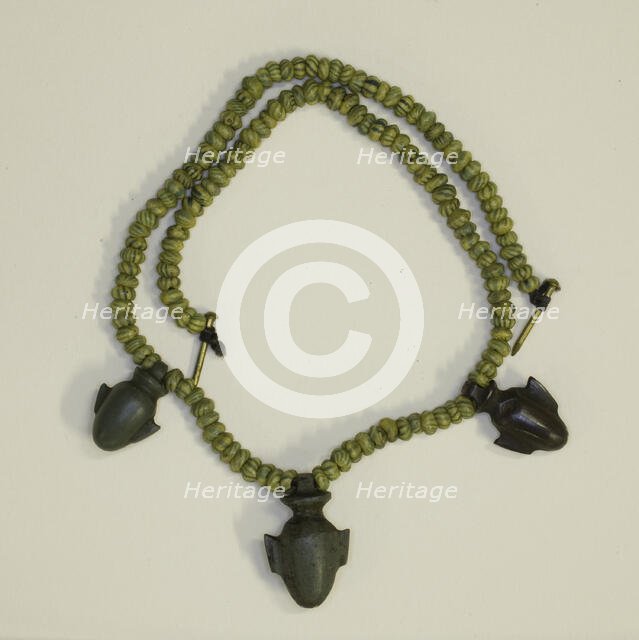 Amulet of a Heart, Egypt, Late Period, Dynasty 26-31 (664-332 BCE). Creator: Unknown.