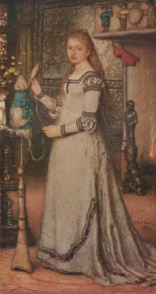'Girl with a Distaff', c1873. Artist: Matthijs Maris.