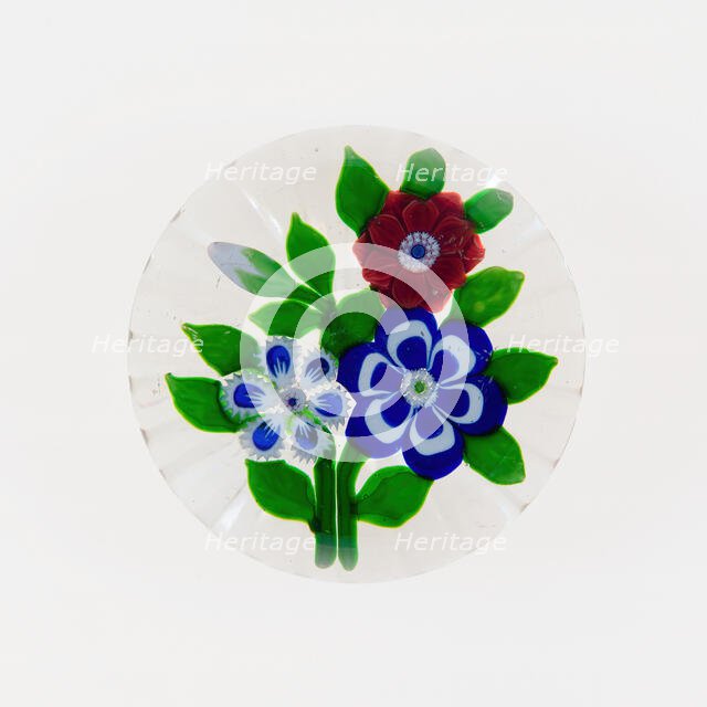 Paperweight, Baccarat, c. 1845-60. Creator: Baccarat Glasshouse.