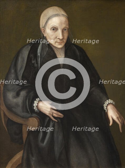 Portrait of the artist’s mother in law, 1571-1578. Creator: Europa Anguissola.