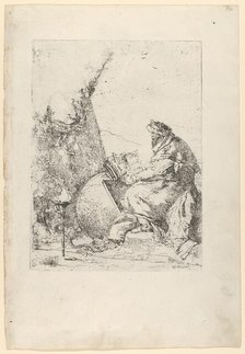 The Philosopher, from the Scherzi, ca. 1740. Creator: Giovanni Battista Tiepolo.