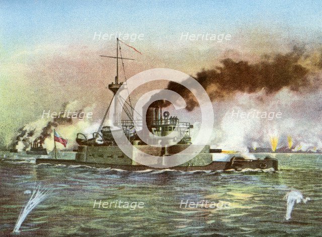 'The 'Puritan' at Matanzas', 1898. Artist: Unknown