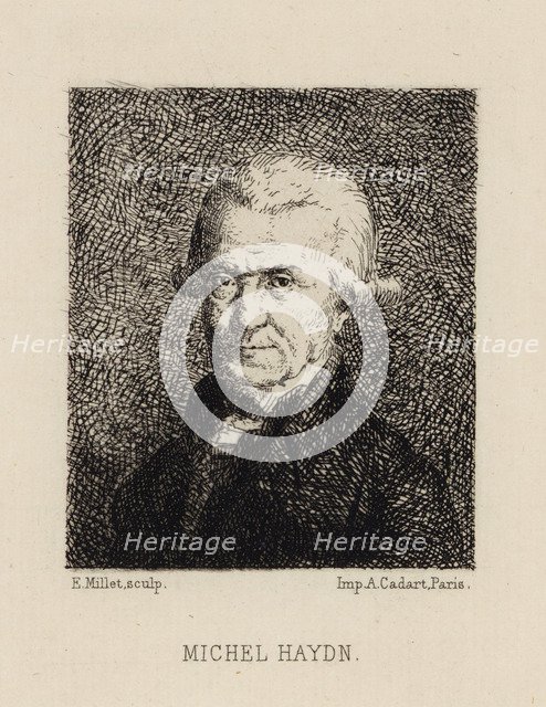 Portrait of the composer Michael Haydn (1737-1806), .