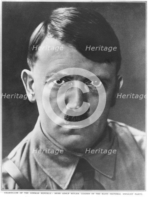 Adolf Hitler, Chancellor of the German Republic, c1933. Artist: Unknown