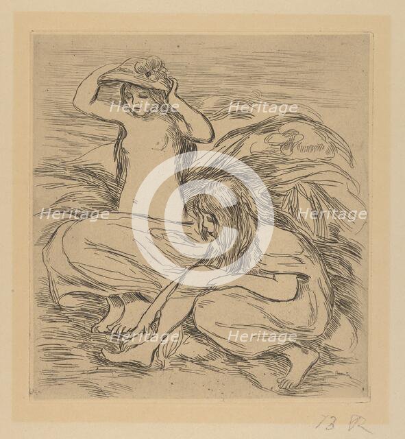 Two Bathers (Les Deux Baigneuses), 1895. Creator: Pierre-Auguste Renoir.