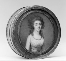 Box with portrait of a woman, 1775-81. Creator: Jean Baptiste Jacques Augustin.