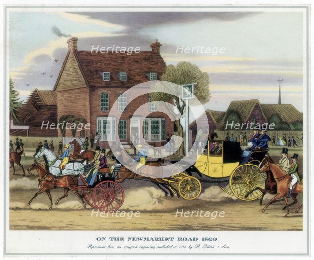 'On the Newmarket Road, 1820', (1825). Artist: Unknown