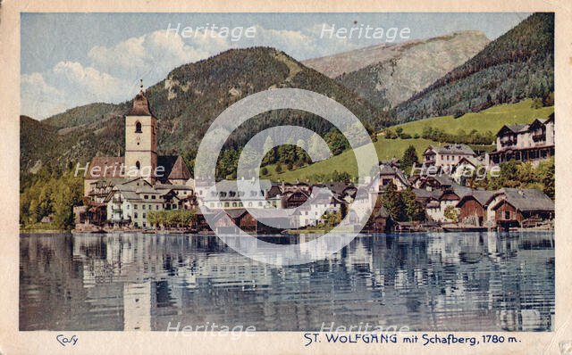 St Wolfgang mit Schafberg, 1933. Creator: Unknown.