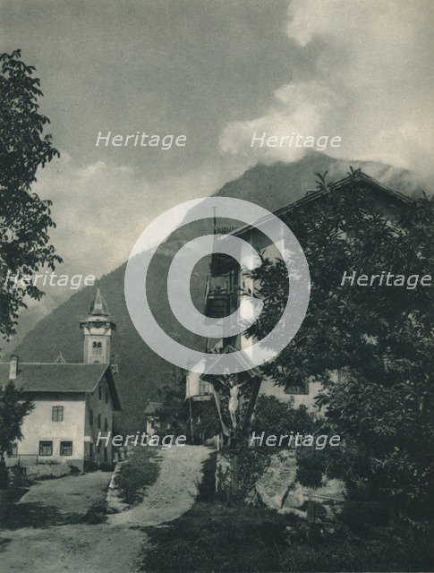 Road to Tyrol Castle, Merano, South Tyrol, Italy, 1927. Artist: Eugen Poppel.
