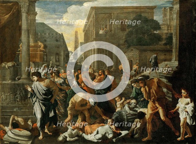 La Peste d'Asdod (The Plague at Ashdod), ca 1631. Creator: Poussin, Nicolas (1594-1665).
