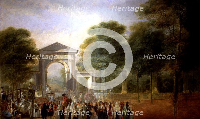 Party in the Botanical Garden', oil on canvas.