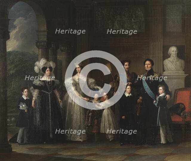 Bernadotte's Family Table, 1837. Creator: Fredric Westin.