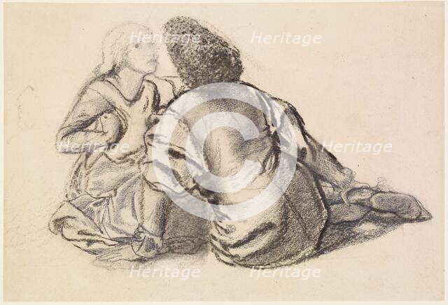 An Idyll - Study, 1862. Creator: Sir Edward Coley Burne-Jones.