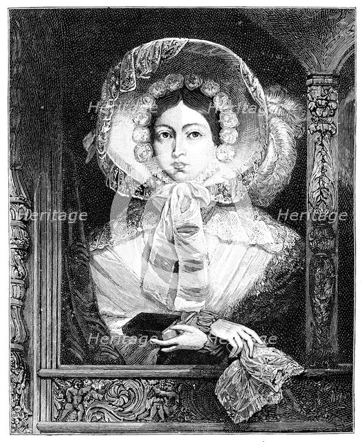 'The Queen in the Royal Gallery', c1850s, (1900). Artist: Unknown