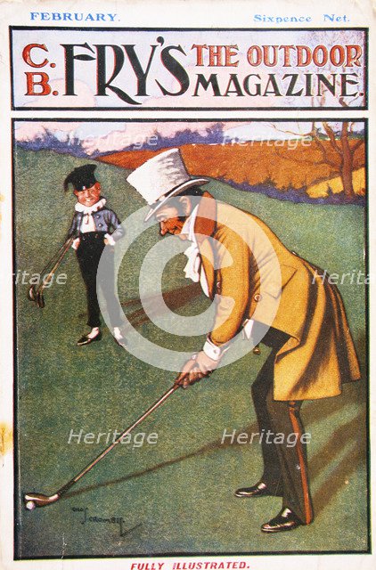 Cover of Fry's Magazine, from February, c1904-c1914. Artist: CB Fry