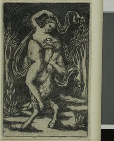 Satyr Carrying a Nymph, 1490/1500. Creator: Unknown.