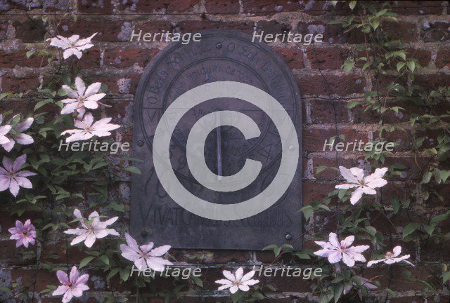 Sundial Dated 1663 in Grounds of Polesdon Lacey, Surrey, 20th century. Artist: CM Dixon.